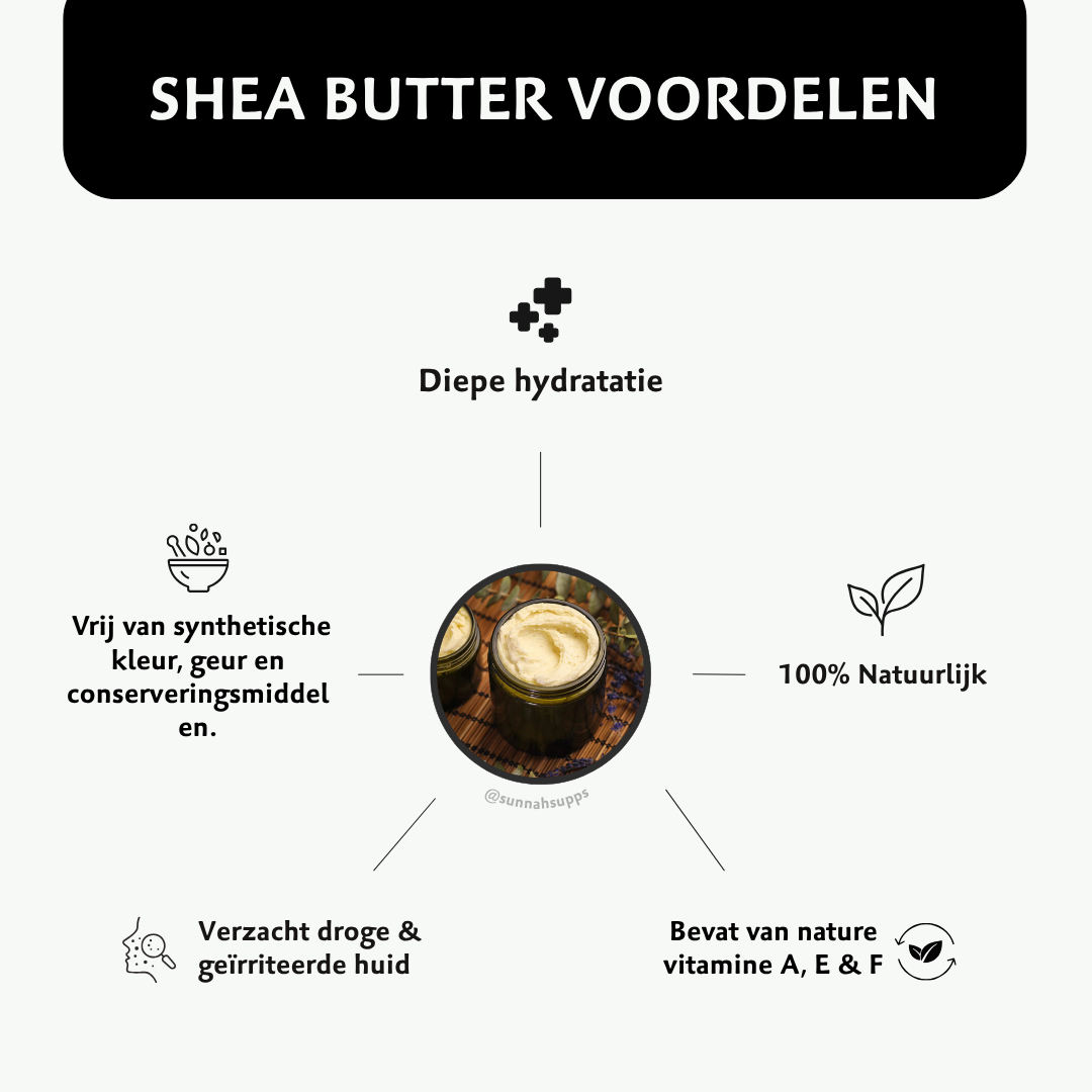 Rauwe Shea Butter (natuurlijke vaseline)